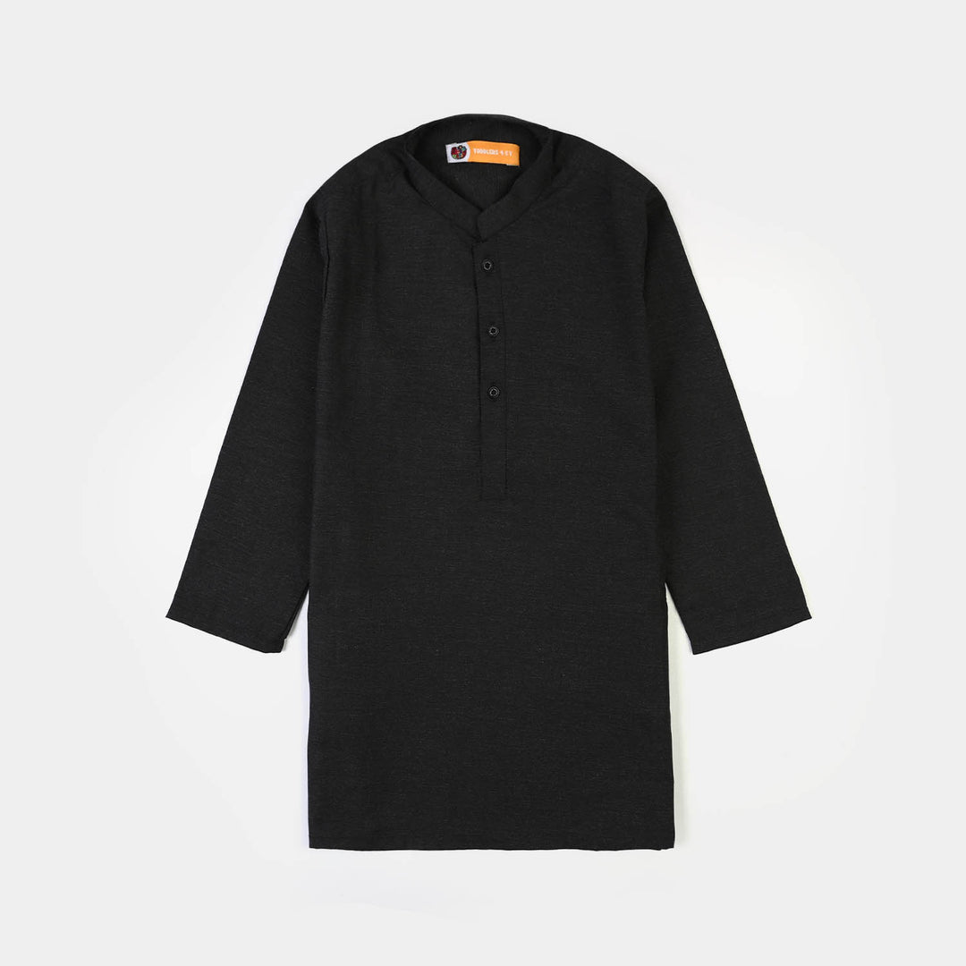 Boys Poly Viscose 3Piece Suit-Black Beauty