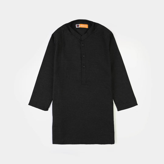 Boys Poly Viscose 3Piece Suit-Black Beauty