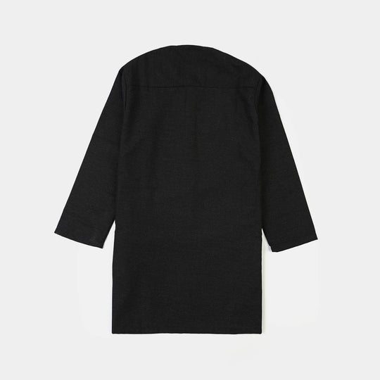 Boys Poly Viscose 3Piece Suit-Black Beauty