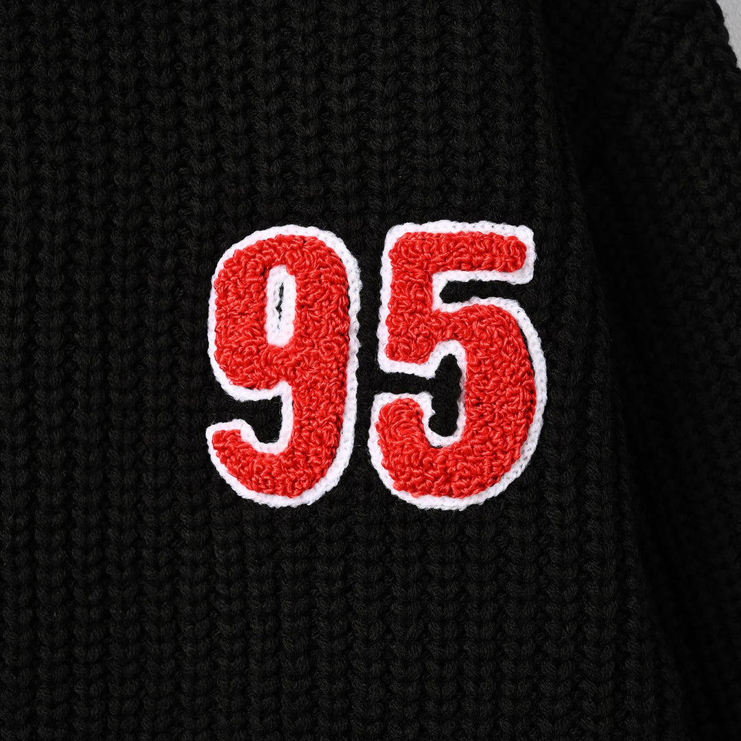 Boys Acrylic Sweater - 95 - Black