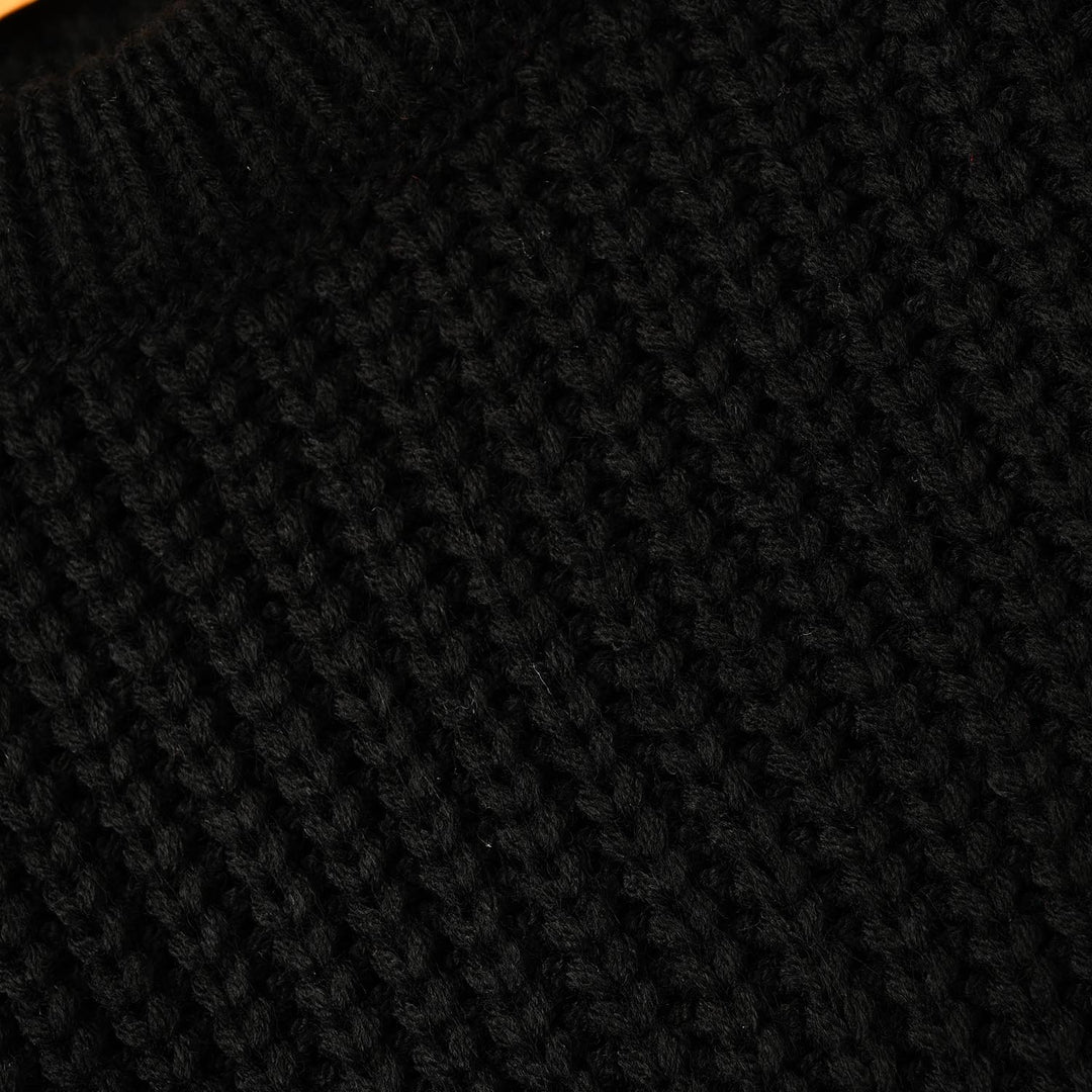 Boys Acrylic Sweater - 95 - Black