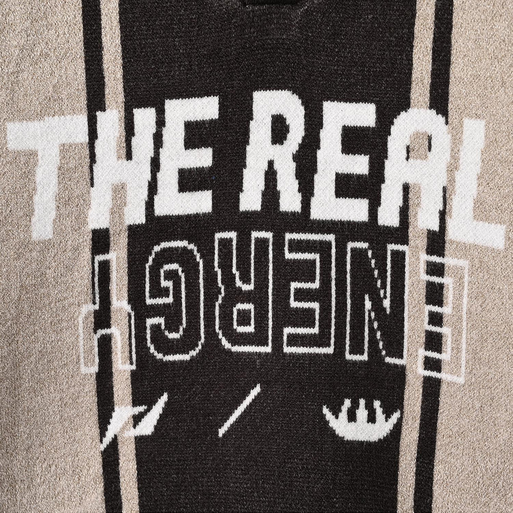 Boys Acrylic Sweater - Real Energy - Grey & Beige