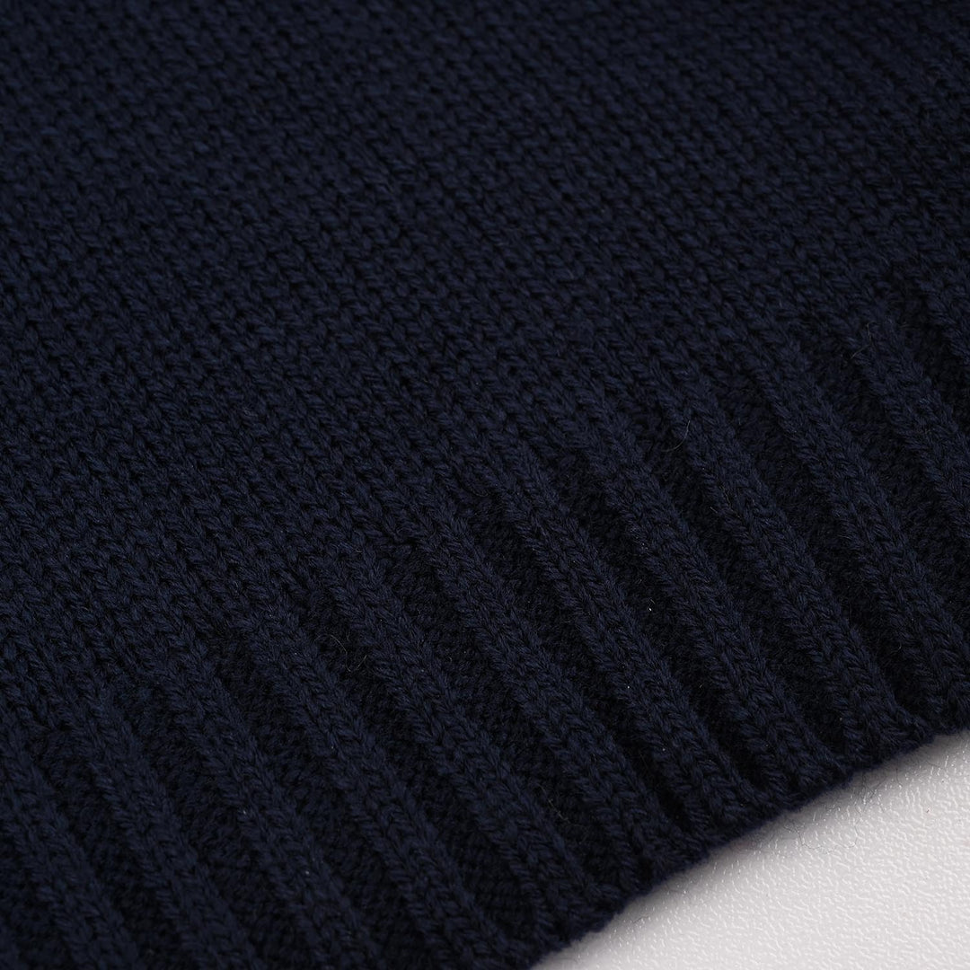 Infant Boys Acrylic Sweater - Laugh - Navy & Red