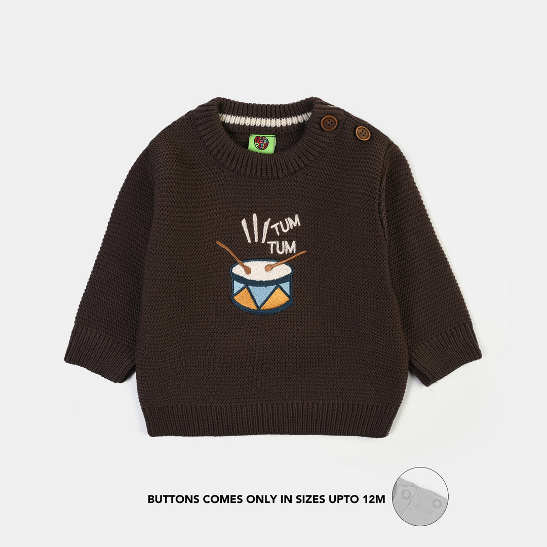 Infant Boys Sweater-Tum Tum - BROWN