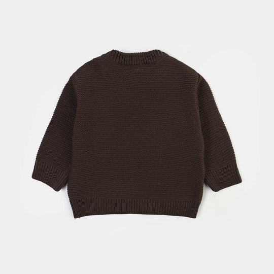 Infant Boys Sweater-Tum Tum - BROWN