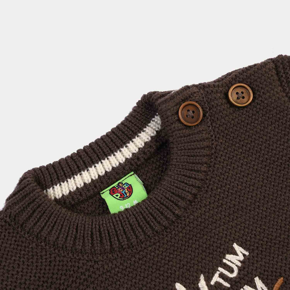 Infant Boys Sweater-Tum Tum - BROWN