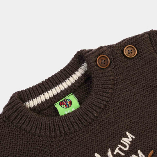 Infant Boys Sweater-Tum Tum - BROWN