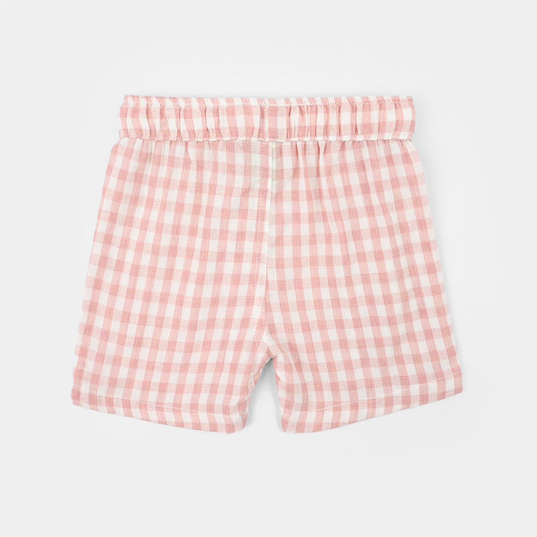 Infant Boys Yarn Dyed Woven Suit-Checkered