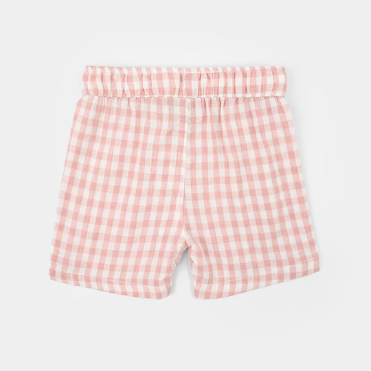 Infant Boys Yarn Dyed Woven Suit-Checkered