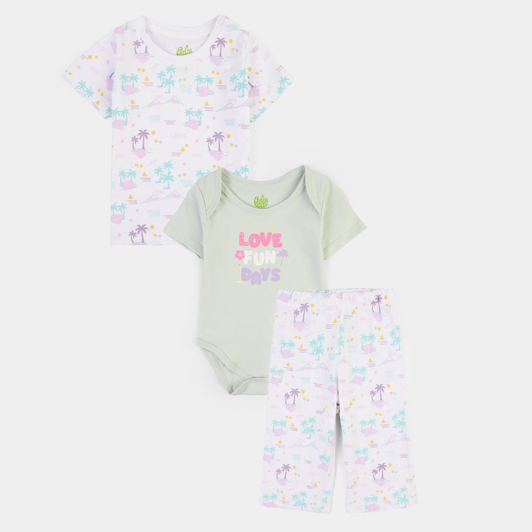 Infant Boys Cotton Jersey 3 Piece Set Lovely Days