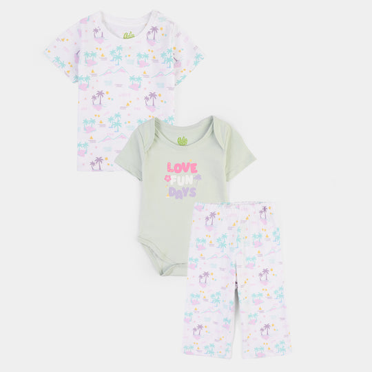 Infant Boys Cotton Jersey 3 Piece Set Lovely Days