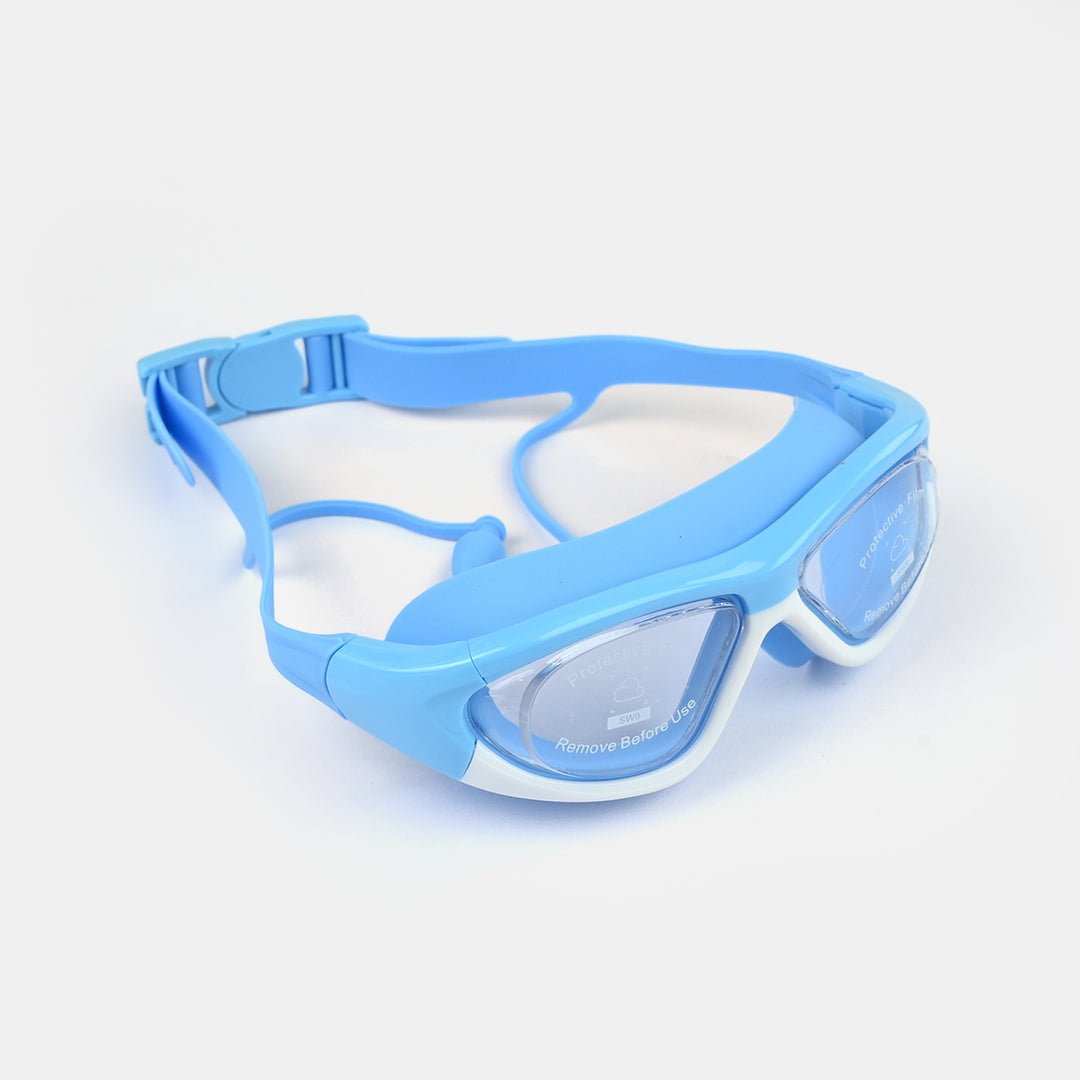 Swimming Goggles with Integrated Earplugs