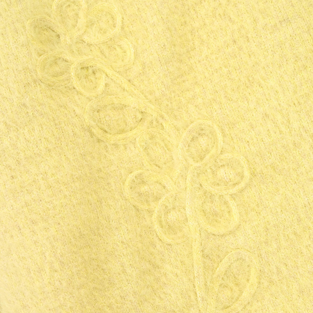 Girls VPN-Acrylic Sweater Love - Yellow