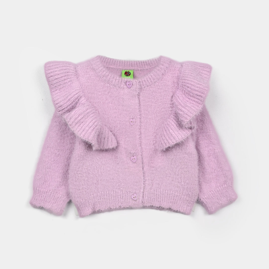 Infant Girls VPN Acrylic Sweater - Frill