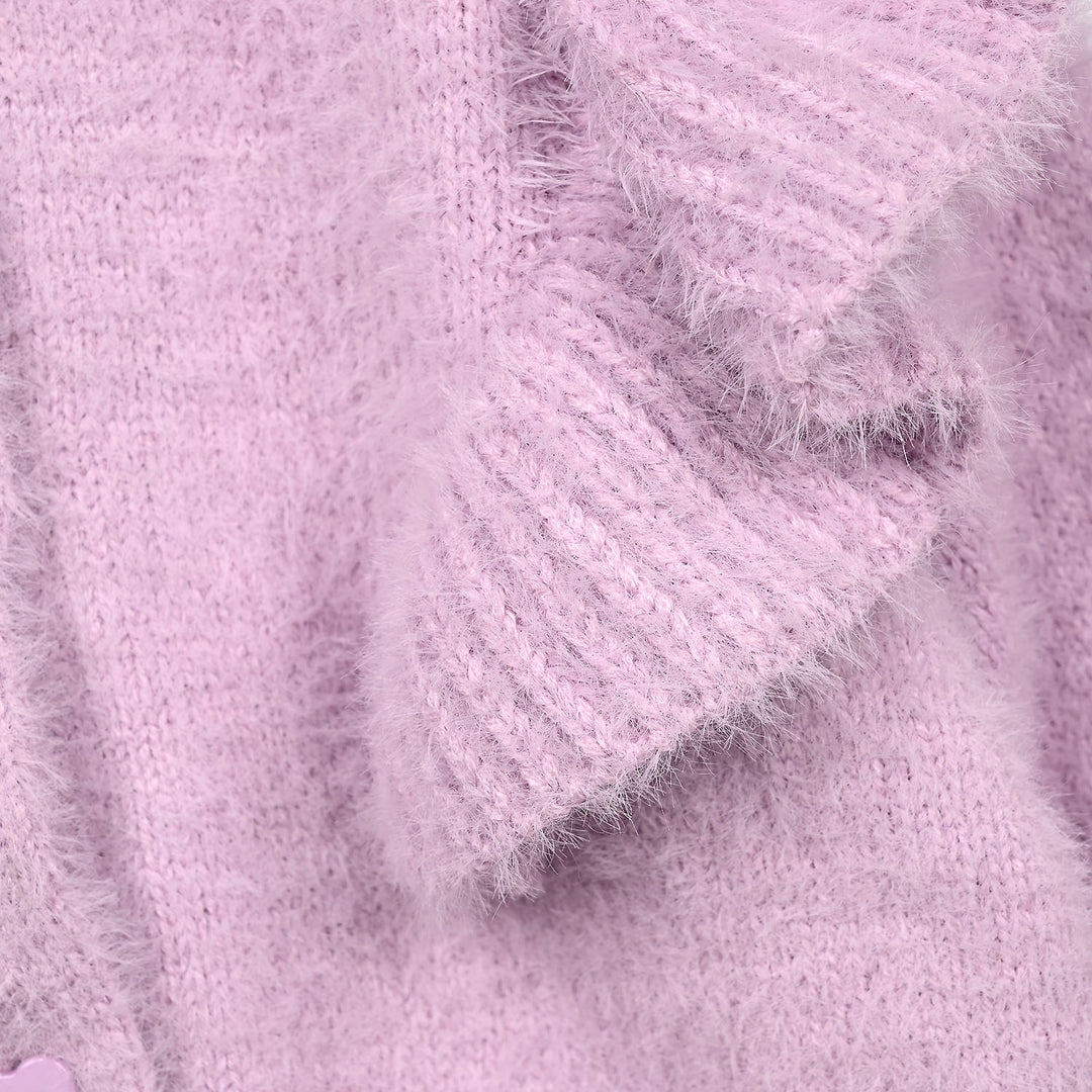 Infant Girls VPN Acrylic Sweater - Frill