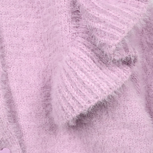 Infant Girls VPN Acrylic Sweater - Frill