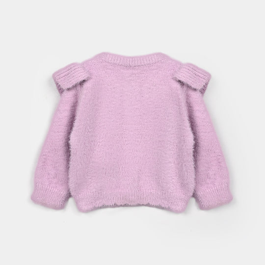 Infant Girls VPN Acrylic Sweater - Frill