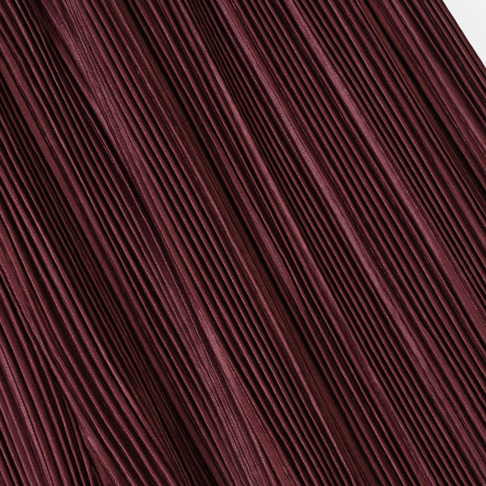 Girls Polyester Pleated Pant – Maroon