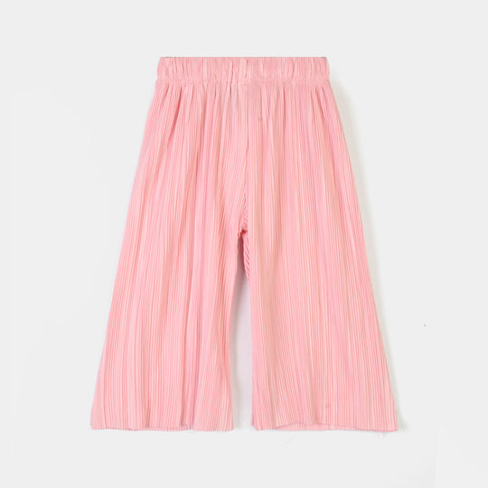 Infant Girls Pleated Pant – Baby Pink