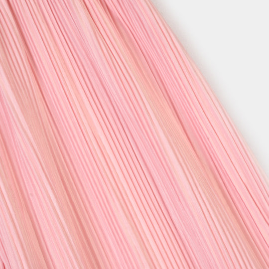 Infant Girls Pleated Pant – Baby Pink