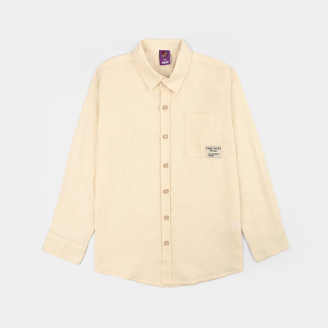 Boys Cotton Slub Casual Shirt Lead Evolution