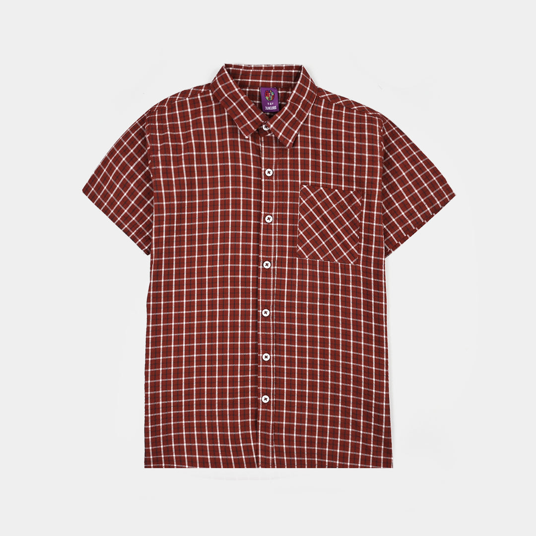 Boys Cotton Casual Shirt - Checkered