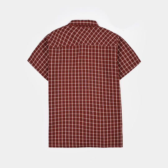 Boys Cotton Casual Shirt - Checkered