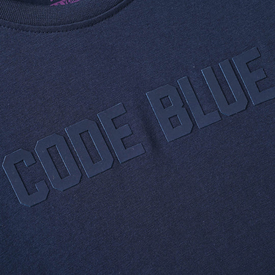 Boys Cotton Jersey T-Shirt Code Blue - Navy