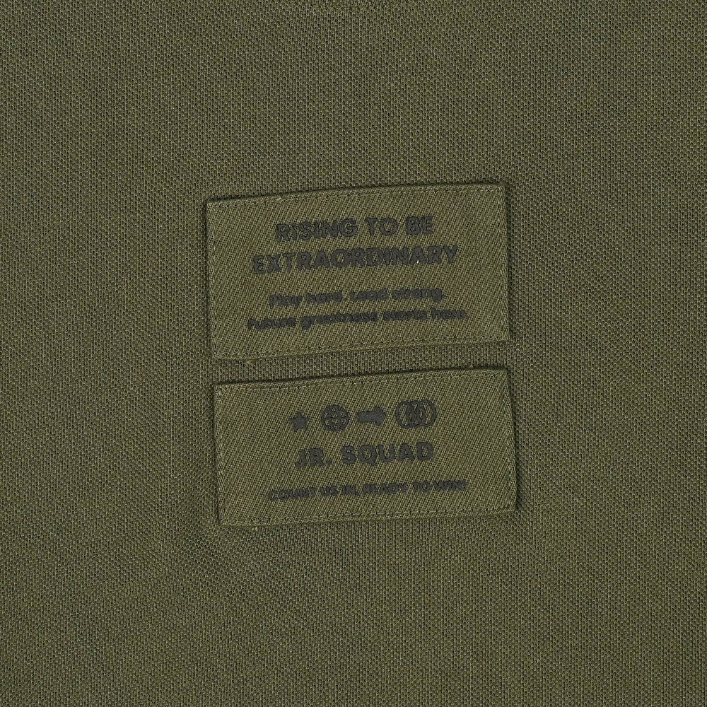 Boys Cotton PK T-Shirt H/S Rising-Olive Green