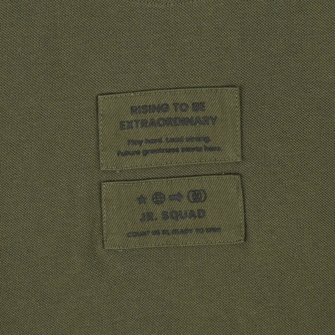 Boys Cotton PK T-Shirt H/S Rising-Olive Green