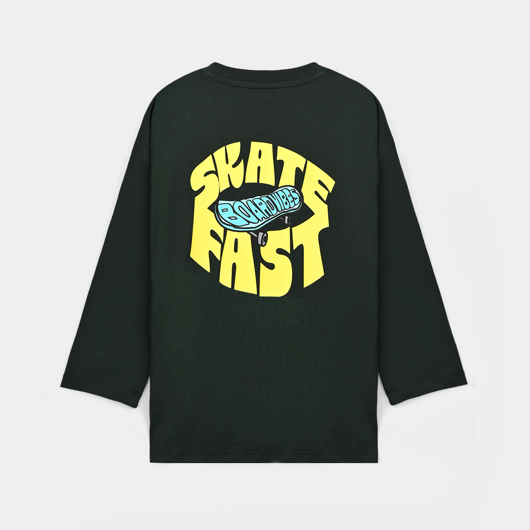 Boys Cotton Jersey T-Shirt F/S Skate Fast