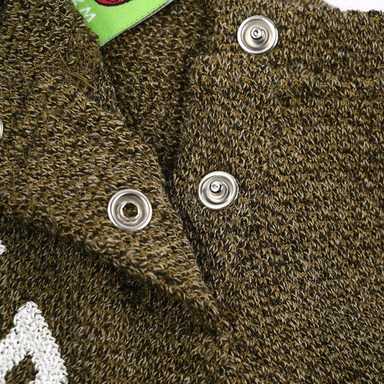 Infant Boys Sherpa Romper Little Champ - GREEN