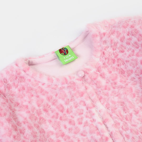 Infant Girls Sherpa Jacket Pink