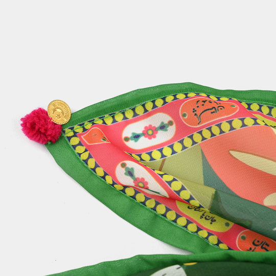 Girls Mera Pakistan Chiffon Dupatta – Green