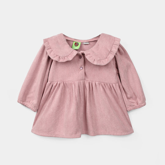 Infant Girls Corduroy Casual Top Bloom - Tea Pink