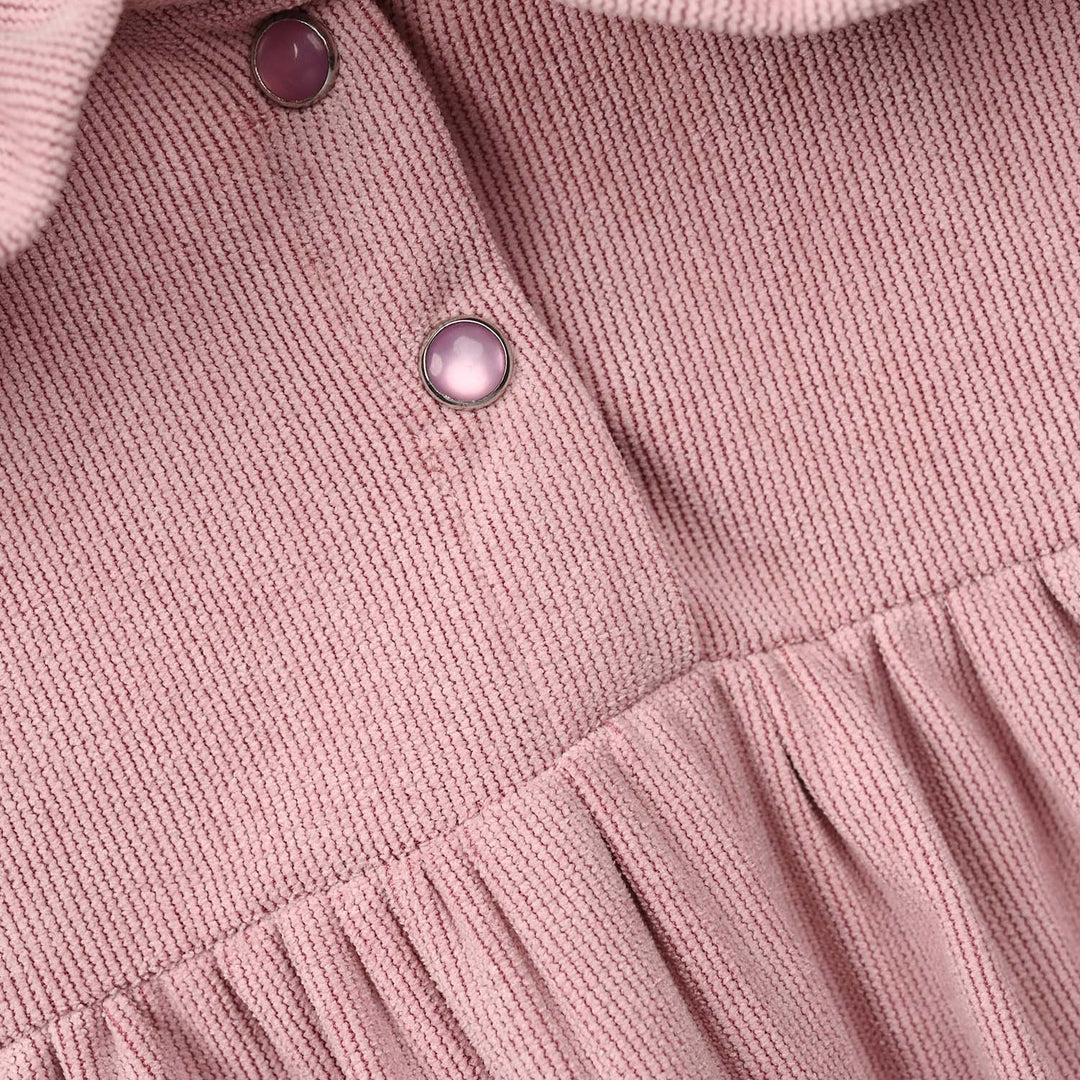 Infant Girls Corduroy Casual Top Bloom - Tea Pink