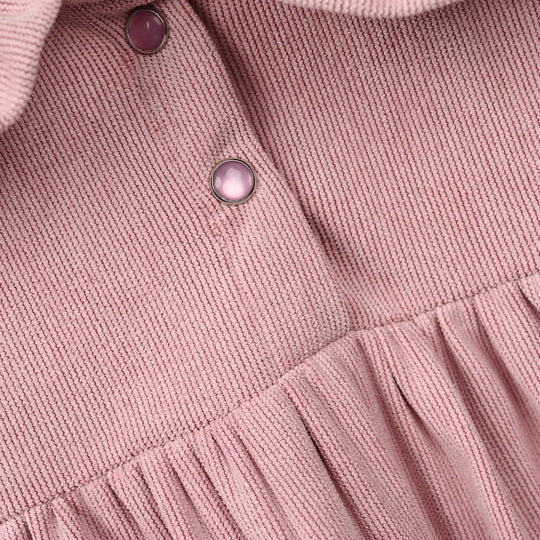 Infant Girls Corduroy Casual Top Bloom - Tea Pink