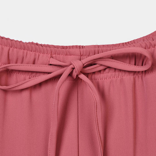 Girls Polyester Pant Petals - PINK