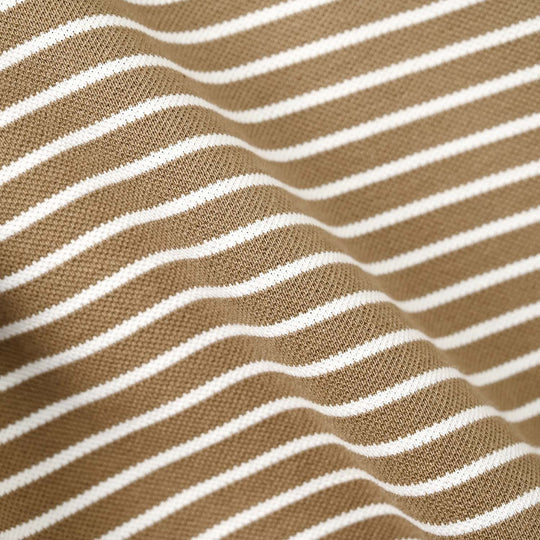 Boys Yarn Dyed T-Shirt Live The Route - BROWN