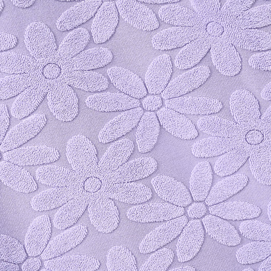 Girls Lycra Jersey T-Shirt Purple Floral-Purple