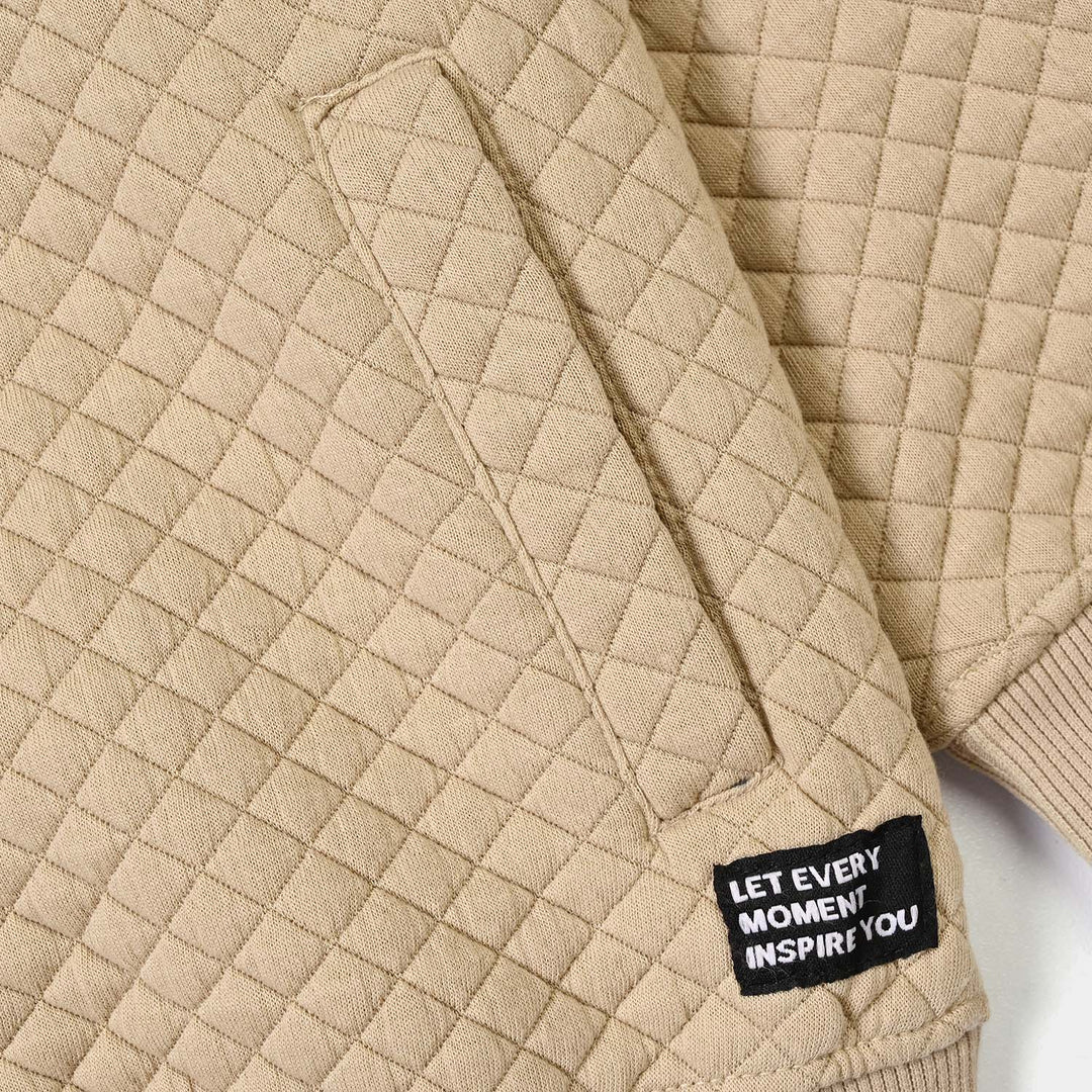 Boys Quilted Jacket Inspire You - BROWN