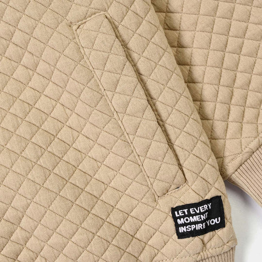 Boys Quilted Jacket Inspire You - BROWN