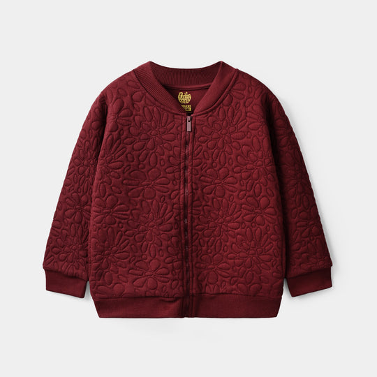 Girls Quilted Jacket Pattern - RED