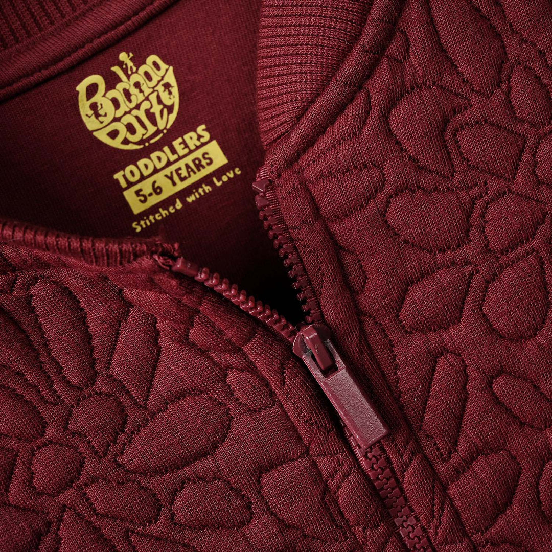 Girls Quilted Jacket Pattern - RED
