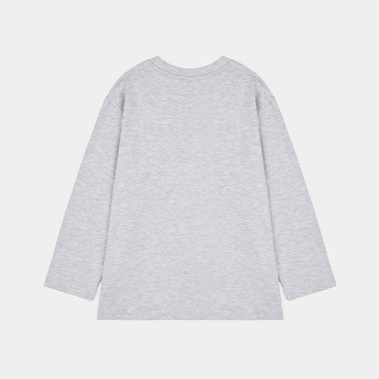 Boys Lycra Jersey T-Shirt Character - GREY