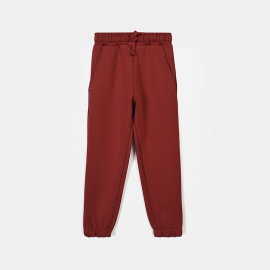 Girl 2 Pcs Suit Love Cotton Jersey - Maroon