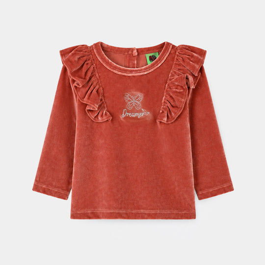 Infant Girls Velvet 2Pcs Suit Snowflakes