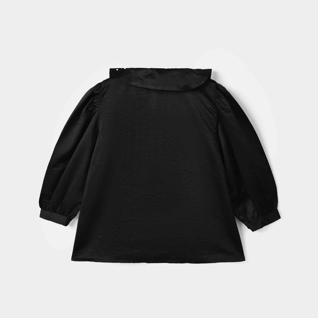Girls Polyester Casual Top Glorious - Black