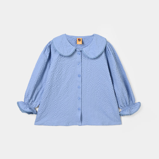 Girls Polyester Co-Ord Set Breeze - Steel Blue