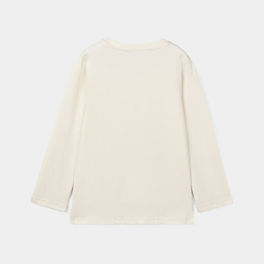 Girls Cotton Jersey T-Shirt London - Off White